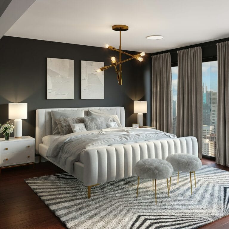 Welcoming guest bedroom ready for summer visitors